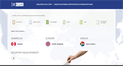 Desktop Screenshot of e-zcert.com