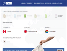 Tablet Screenshot of e-zcert.com
